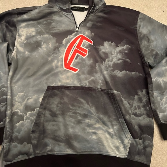 Equalnox Clothing Co. Cloud Hoodie Black Gray Orange Size XL - Picture 2 of 7